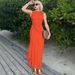 Women's Sexy Bodycon Sleeveless Midi Dress With Metal Detail – Slim Fit Club Party Gown 2026_ecoleips.com