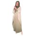 Women's Clothing Dress With Gradient Slim Sleeves And Elegant Dress_ecoleips.com