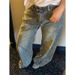 Women's Clothing Star Patchwork Jeans Heavy Duty Design Sparkly Rhinestone Floor Length Trousers For Plus Size Women Hot Girls Style_ecoleips.com