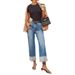 New Elastic Straight Jeans Women's Quality Retro Curling High Waist Trousers_ecoleips.com