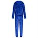 Women's Casual Long-Sleeve Top & Side-Stripe Sport Pants Set - Polyester Two-Piece Outfit (Breathable, Comfort Fit, Office & Street Style)_ecoleips.com
