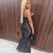 Freet Women's Strapless Dress Trendy Tassel Sequined Style Summer New Arrival_ecoleips.com