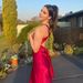 Elegant V-Neck Satin Dress for Women Tie Back Backless Long High-End European And American Style Cross Border Fashion 2025 New Arrival_ecoleips.com