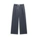 Women's Clothing New Street Style Lace Up Stitching Design Casual Pants_ecoleips.com