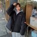 girl Girl 2025 Winter Down For Women New Thickened Korean Version Two-Piece Loose Hooded Coat Cotton Padded Jacket Wholesale_ecoleips.com