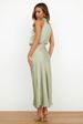 High Grade Satin Sleeveless Dress Fashion Elegant Celebrity Light Evening Gift Dress_ecoleips.com