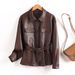 Aria Basics Women's Genuine Leather Short 2025 Spring, Biker Soft Sheepskin Jacket, Song Jia's Same Style, Trendy And Sophisticated_ecoleips.com