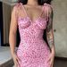 Floral Print Camisole U-Neck Sleeveless Backless Dress for Women Elegant Summer Fashion European American Style_ecoleips.com