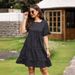 Real Shot 2025 Women's Clothing Cross-border European And American Summer Casual Printed Round-neck Pleated Dress_ecoleips.com