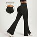 Women's Clothing High Waist Yoga Flared Pants Hip Lifting Slimming Casual Open And Slightly Flared Pants Sports Fitness Trousers_ecoleips.com