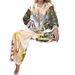 Printed Long-Sleeve Shirt, Loose Casual Women's Fashion Suit, Women's Two-Piece Set_ecoleips.com