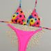 Women's Sexy Color Blocked Leopard Print Bikini Swimsuit European American Style Swimwear_ecoleips.com