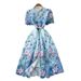 Women's French Style Retro Lace Print Dress Elegant Classy Hollow Out High Waisted A-Line Long Skirt_ecoleips.com