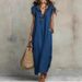 Bohemian Flutter Sleeve Maxi Dress With V-Neck And High Waist, Flowy Cotton Ankle-Length Dress For Beach Wedding Party Vacation_ecoleips.com