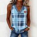 Women's Clothing Plus Size Women's Casual Sleeveless Vest Camisole Summer Top For Formal & Casual For Women_ecoleips.com