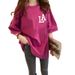 Women's White round Neck T-Shirt Short Sleeve Loose Fit mid Length Versatile Spring Summer Top for Students_ecoleips.com