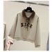 "Korean-Style Denim Suit Set – Embroidered Long-Sleeve Sweatshirt & High-Waist Carrot Pants"_ecoleips.com