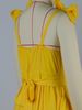 K Women's New Butterfly Knot Strap V-Neck Ruffle Dress_ecoleips.com