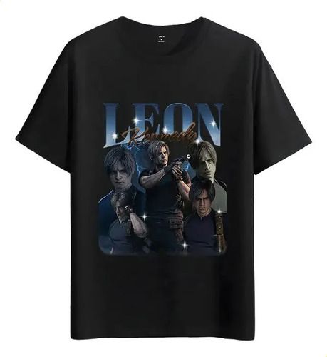 Women's T-Shirts Tshirt Muscle Freaks Leon Kennedy Estilo Resident Evil_ecoleips.com