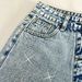 Women's High Waisted Denim Shorts Light Blue Washed Rhinestone Firework Detail Sexy Style Factory Direct Wholesale Bottoms_ecoleips.com