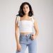 Sexy Bow Tie Sleeveless Camisole Top for Women European And American Style Slim Fit Sweet Vest Top_ecoleips.com