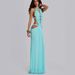 Elegant High-Slit Backless Evening Gown With Floral Embroidery And Rhinestone, Bodycon Maxi Dress For Women_ecoleips.com