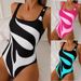 American Multi-Color Women's One Piece Swimsuit Fashionable And Unique Style New Arrival_ecoleips.com