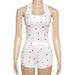 Sweet Women's Sleeveless Vest And Shorts Set Korean Style Slimming Two Piece Heart Shape Round Neck Home Pajama Summer_ecoleips.com