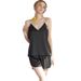 2026 New Women's Ice Silk Suspender Shorts Sexy Silk Loungewear_ecoleips.com