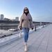 Cozy Belted Wool-Blend Coat – V-Neck Long Sleeve Duster For Autumn & Winter Layering (White/Wine Red/Grey/Brown, S-L)_ecoleips.com