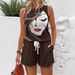 Women's Clothing Character Pattern Vest Shorts Set_ecoleips.com