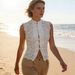 Y2K Aesthetic Solid Color Lace Crop Top Sleeveless Chinese Frog Button Vest Women's Summer Party Streetwear_ecoleips.com