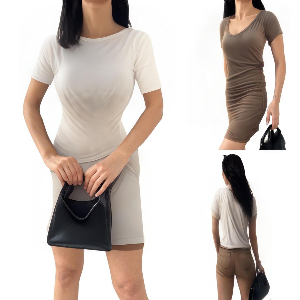 Women's Patchwork Slimming Dress J2990 European American Style Button Waist Summer New in Stock_ecoleips.com