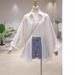 Embroidered Lace Shirt Texture Sense Sun Protection Shirt Women's Design Sense 2025 Loose Casual Shirt Long Sleeves On Sun Protection_ecoleips.com