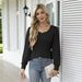 European American Cross-border Clothing: 2024 Autumn And Winter New Round-neck, Popular Long-sleeve Women's Top_ecoleips.com