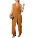 Women's Clothing Women's Solid Color Casual V Neck Strap Jumpsuit Spring Summer For Formal & Casual For Women_ecoleips.com