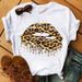 Independent Brand Simple Casual Colorful Lips Women's Plus Size T-shirt For Summer_ecoleips.com
