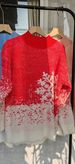 Aria Basics Aria Basics European And American Style Sweater Autumn Winter Knitted Top Christmas New Year Women's Round Neck Snowflake Embroidery_ecoleips.com