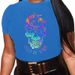 Summer European And American Cross-border Foreign Trade Plus-size T-shirt, Round-neck Casual Loose-fitting Short-sleeve_ecoleips.com