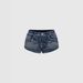Women's Heavy Duty Rhinestone Embroidered Retro Denim Shorts High Waisted Hot Pants Cross Border Wholesale Factory Direct Stock_ecoleips.com