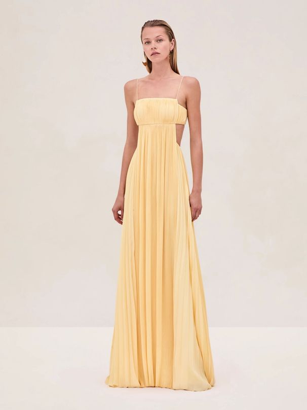 Women's Clothing Summer Suspender Skirt Sexy Slim Temperament Pleated Backless Dress_ecoleips.com