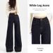 2025 Spring And Autumn New Denim Blue Non-Fading Jeans For Women American Retro Loose Casual Slightly Flared_ecoleips.com