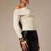 Voya Women's Asymmetric Single Shoulder Off Shoulder Pleated Long Sleeved T-shirt For Slim Fit And High-end One Shoulder Top_ecoleips.com