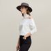 Amii Long Sleeve T-shirt 2026 Spring New Elegant Commuter Cotton Lace T-shirt Loose Off-the-shoulder Casual Women's Top 12641026_ecoleips.com