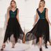 Women's Clothing Sexy Retro Chiffon Stitching Green Sequin Dress Summer Women's Clothing_ecoleips.com