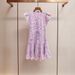 Women's French Lace Daisy Dress - Water Soluble Lace, V-Neck With Flutter Sleeves (Elegant Summer Dress)_ecoleips.com