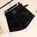 2026 Summer New Denim Shorts Women's High Waist Skinny Versatile Student Wide Leg Pants Curled A-word Hot Pants_ecoleips.com