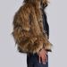 Faux Fur Zip-Up Jacket With Metal Buckles Oversized Streetwear Coat Hooded Winter Outerwear For Women_ecoleips.com