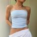 's Best-selling Cross-border Product: Striped And Solid Color Strapless Tank Top, Summer Fashion Casual Hot Girl_ecoleips.com