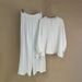 Suitable For All Seasons Commuting Vacation Versatile Spring Summer New White Linen High Waist Pleated Straight Wide Leg Pants For Women_ecoleips.com